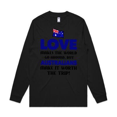 Australia Flag Love Makes The World Go Around Thumbnail