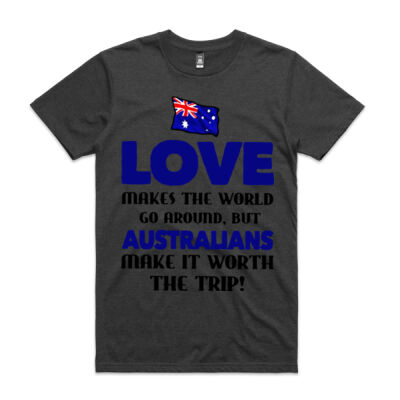 Australia Flag Love Makes The World Go Around Thumbnail