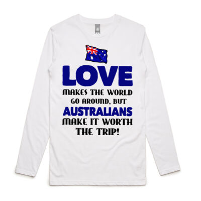 Australia Flag Love Makes The World Go Around Thumbnail