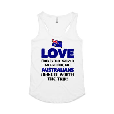 Australia Flag Love Makes The World Go Around Thumbnail