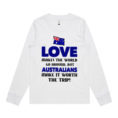 Australia Flag Love Makes The World Go Around Thumbnail