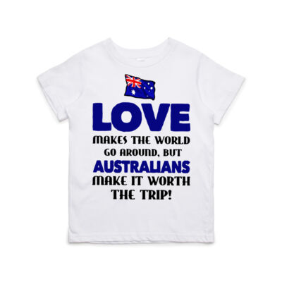 Australia Flag Love Makes The World Go Around Thumbnail