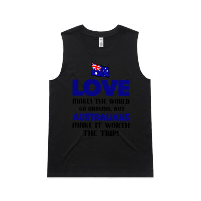 Australia Flag Love Makes The World Go Around Thumbnail