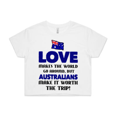 Australia Flag Love Makes The World Go Around Thumbnail