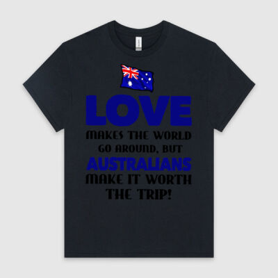 Australia Flag Love Makes The World Go Around Thumbnail