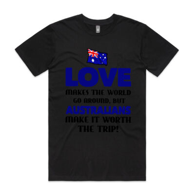 Australia Flag Love Makes The World Go Around Thumbnail