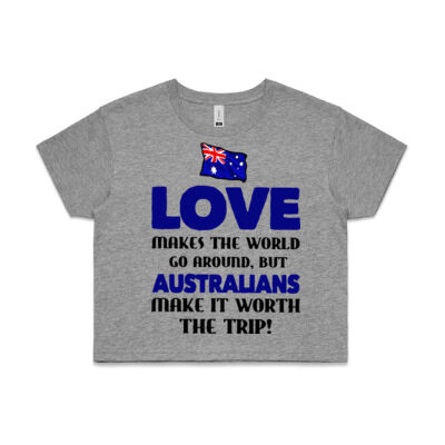 Australia Flag Love Makes The World Go Around Thumbnail