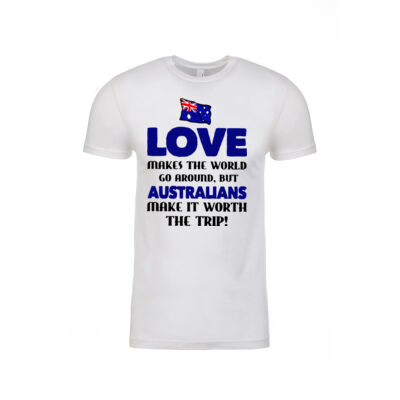 Australia Flag Love Makes The World Go Around Thumbnail