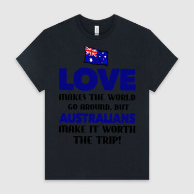 Australia Flag Love Makes The World Go Around Thumbnail