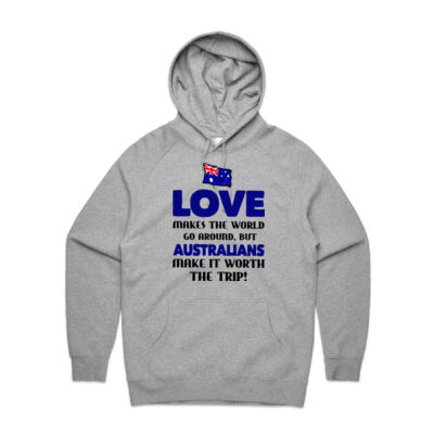 Australia Flag Love Makes The World Go Around Thumbnail