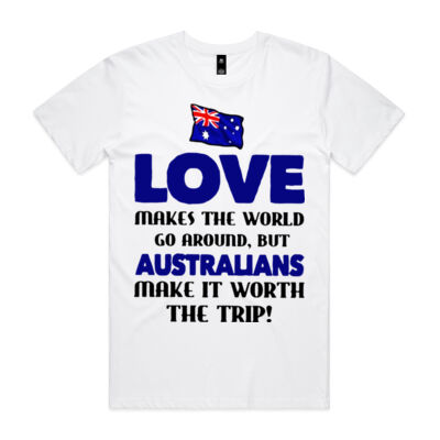 Australia Flag Love Makes The World Go Around Thumbnail
