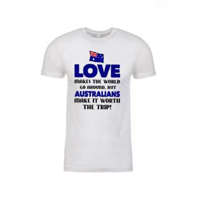 Australia Flag Love Makes The World Go Around Thumbnail