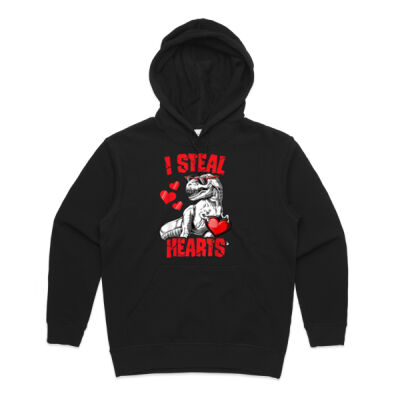 Boys Valentines Day Kids Dinosaur T rex Lover I Steal Hearts Thumbnail