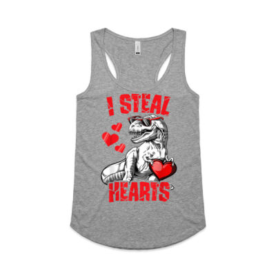 Boys Valentines Day Kids Dinosaur T rex Lover I Steal Hearts Thumbnail