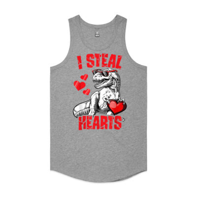 Boys Valentines Day Kids Dinosaur T rex Lover I Steal Hearts Thumbnail