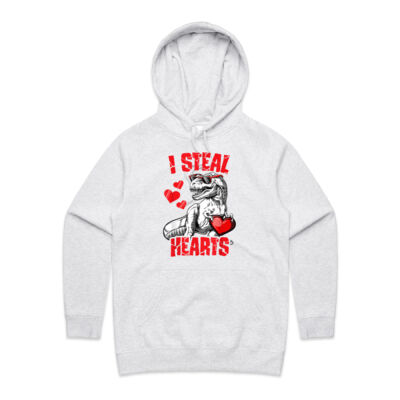 Boys Valentines Day Kids Dinosaur T rex Lover I Steal Hearts Thumbnail