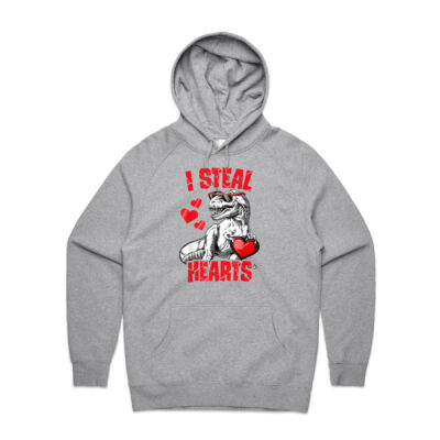 Boys Valentines Day Kids Dinosaur T rex Lover I Steal Hearts Thumbnail