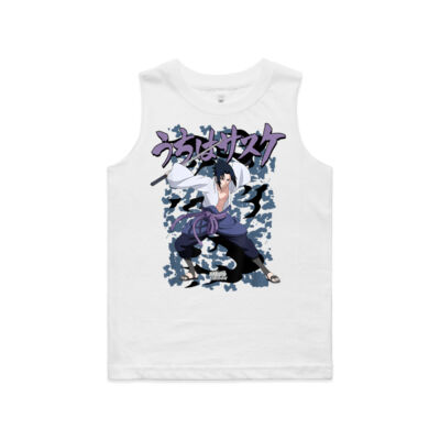 Naruto Shippuden Sasuke Curse - AS Colour Youth Barnard Tank Thumbnail