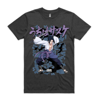 Naruto Shippuden Sasuke Curse - AS Colour Staple Marle Tee 5001M Thumbnail