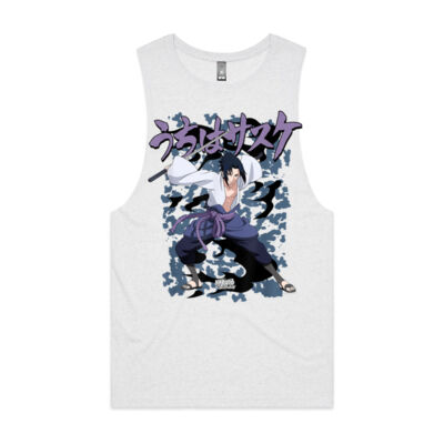 Naruto Shippuden Sasuke Curse - AS Colour Men's Barnard Tank Tee  Thumbnail