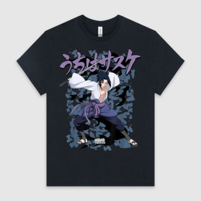 Naruto Shippuden Sasuke Curse - Gildan Heavy Cotton Crew Tee - Same Day Dispatch Thumbnail