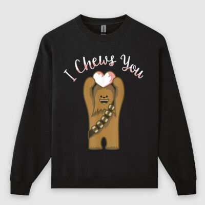 Star Wars Valentines I Chews You Chewbacca - Gildan Crew Neck Sweatshirt Thumbnail