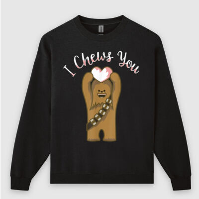 Star Wars Valentines I Chews You Chewbacca - Gildan Crew Neck Sweatshirt - Same Day Dispatch	 Thumbnail