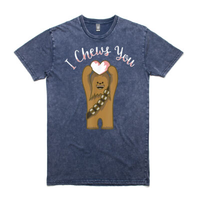Star Wars Valentines I Chews You Chewbacca - AS Colour Stone Wash Staple Tee Thumbnail