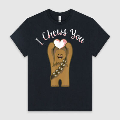 Star Wars Valentines I Chews You Chewbacca - Gildan Heavy Cotton Crew Tee - Same Day Dispatch Thumbnail