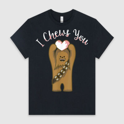 Star Wars Valentines I Chews You Chewbacca - Gildan Heavy Cotton Crew Tee Thumbnail