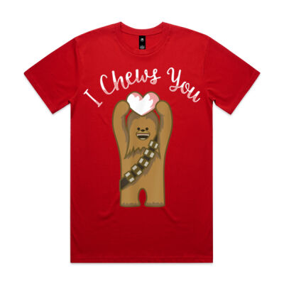 Star Wars Valentines I Chews You Chewbacca - Men's AS Colour Staple Regular Fit T Shirt Thumbnail