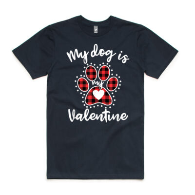 My Dog is My Valentine Tee Gift for dog lover Thumbnail