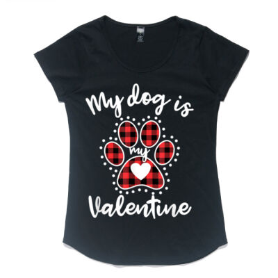My Dog is My Valentine Tee Gift for dog lover Thumbnail