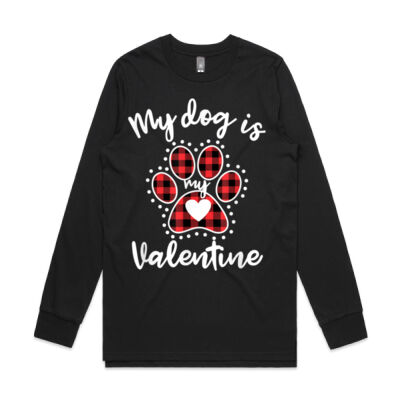My Dog is My Valentine Tee Gift for dog lover Thumbnail