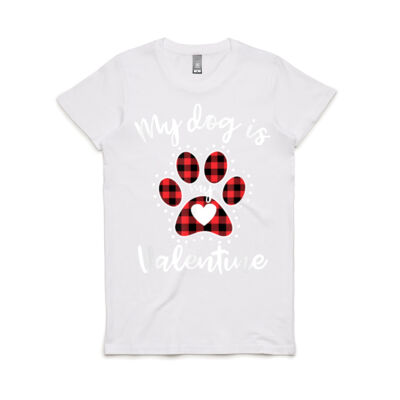 My Dog is My Valentine Tee Gift for dog lover Thumbnail