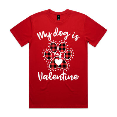 My Dog is My Valentine Tee Gift for dog lover Thumbnail