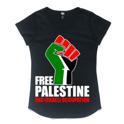 Free Palestine End Israeli Occupation - AS Colour Women's Mali Capped Sleeve Tee Thumbnail