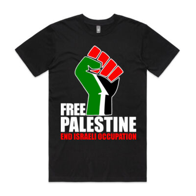 Free Palestine End Israeli Occupation - Staple Tee (Same Day) Thumbnail