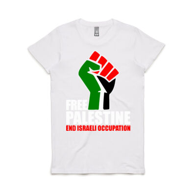Free Palestine End Israeli Occupation - Women's Maple Tee Thumbnail