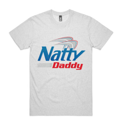 Natty Daddy (on Back) Funny Father's Day - Staple Marle Tee Thumbnail