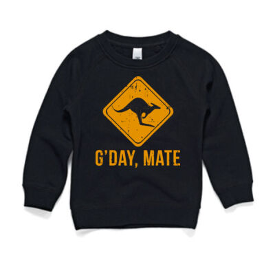 G’day Mate Funny Kangaroo - Kids / Youth Crew Sweatshirt Thumbnail