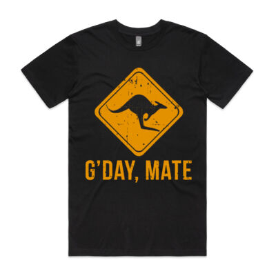 G’day Mate Funny Kangaroo - Staple Tee (Same Day) Thumbnail