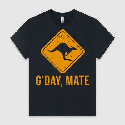G’day Mate Funny Kangaroo - HeavyCotton™ Tee Thumbnail