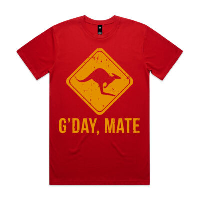 G’day Mate Funny Kangaroo - Mens Staple Tee Thumbnail