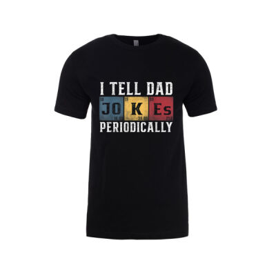 I Tell Dad Jokes Periodically Funny Vintage - Mens Slim Cotton Tee (Same Day) Thumbnail