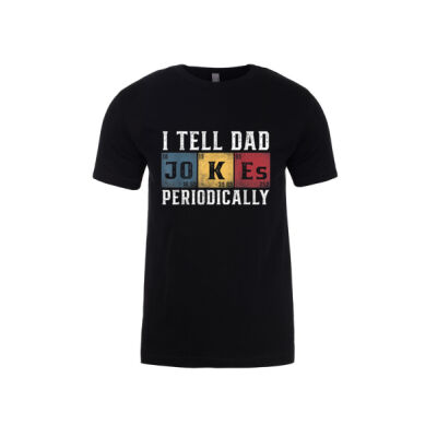 I Tell Dad Jokes Periodically Funny Vintage - Mens Fitted Cotton Tee Thumbnail
