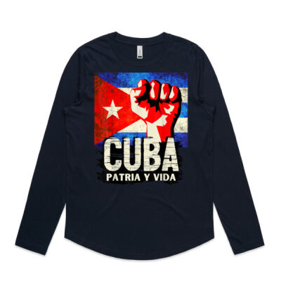 Cuba, Patria y Vida - AS Colour Women's Curve Longsleeve - 4055 Thumbnail