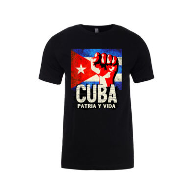Cuba, Patria y Vida - Mens Slim Cotton Tee (Same Day) Thumbnail