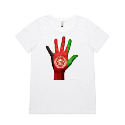 Vintage Afghanistan Flag - AS Colour Women's Shallow Scoop Tee - 4011 Thumbnail