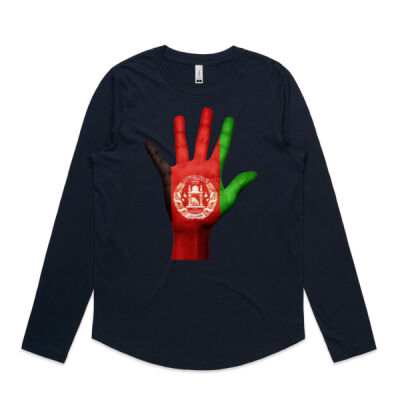 Vintage Afghanistan Flag - AS Colour Women's Curve Longsleeve - 4055 Thumbnail